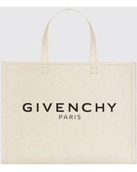 Givenchy - Borsa G-Tote small in cotone canvas con stampa logo - Lyst