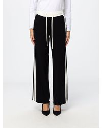 Elisabetta Franchi - Wide-Leg Knit Jogging Trousers - Lyst