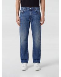 AMISH - James Straight Cotton Denim Jeans - Lyst