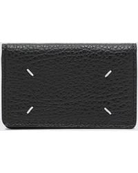 Maison Margiela - Grained Leather Bifold Card Holder With Four Stitches - Lyst