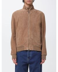 Boglioli - Suede Bomber Jacket - Lyst