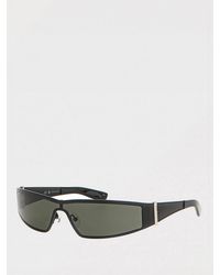 McQueen - Shield Sunglasses With Metal Accents - Lyst