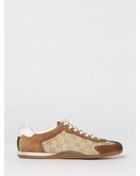 Gucci - Shift Sneakers Aus Gg-Gewebe Und Used-Wildleder - Lyst