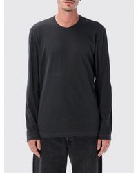 James Perse - Long-Sleeved Cotton T-Shirt With Crew Neck - Lyst