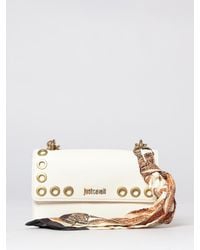 Just Cavalli - Grained Synthetic Leather Bag With Scarf - Lyst