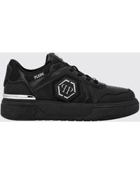 Philipp Plein - Leather And Mesh Sneakers - Lyst