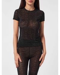 Philipp Plein - Slim Fit Short-Sleeved T-Shirt With Rhinestone Hexagon Logo - Lyst