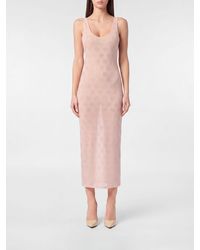 Philipp Plein - Rhinestone Jersey Midi Dress - Lyst