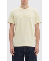 A.P.C. - Organic Cotton T-Shirt With Logo - Lyst
