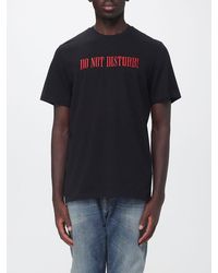 MSGM - Slogan Print Cotton Crew Neck T-Shirt - Lyst