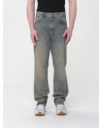 Represent - Used Cotton Denim Wide Leg Jeans - Lyst