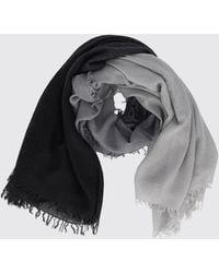 Faliero Sarti - Cashmere And Silk Scarf With Bicolour Abstract Pattern - Lyst