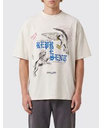 Represent - Relaxed Fit Cotton T-Shirt With Graphic Print And Logo - Lyst