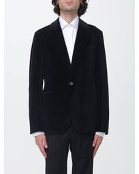 Circolo 1901 - Single-Breasted Slim Fit Velvet Blazer With Peak Lapels - Lyst
