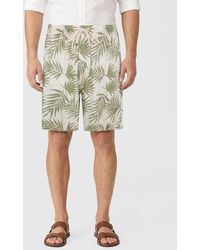 Laneus - Printed Viscose Drawstring Shorts - Lyst