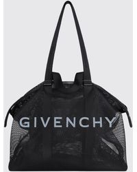 Givenchy - Borsa Tote G grande in rete con logo a contrasto - Lyst