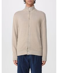 Zanone - Cotton And Linen Button Cardigan - Lyst