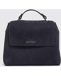Orciani - Sveva Hammered Leather Handbag With Removable Shoulder Strap - Lyst