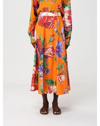 Moschino - Floral Cotton Skirt - Lyst