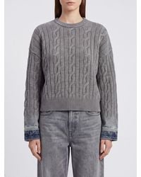 Haikure - Merino Wool Crewneck Jumper With Dropped Shoulders - Lyst