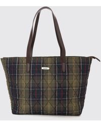 Barbour - Wetherham Quilted Tartan Shoulder Bag With Removable Pouch - Lyst