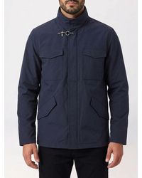 Fay - Short Cotton Blend Parka - Lyst