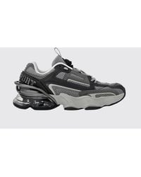 Philipp Plein - Runner Ps Thunder Mix Low-Top Mesh Sneakers With Notched Sole - Lyst