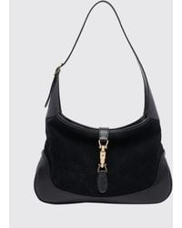 Gucci - Jackie 1961 Medium Grained Leather Shoulder Bag With Piston Closure - Lyst