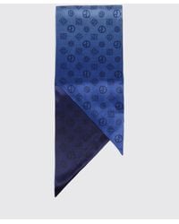 Giorgio Armani - Silk Scarf With Monogram Print - Lyst