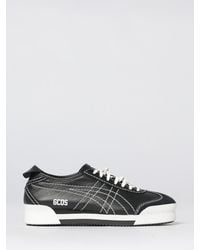 Gcds - Leather Sneakers With Contrast Stitching - Lyst