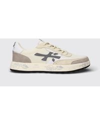 Premiata - Nous Suede And Mesh Sneakers - Lyst