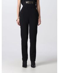Love Moschino Hose in Schwarz Damen Bekleidung Hosen und Chinos Hose mit gerader Passform 