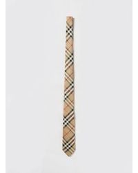Burberry - Vintage Check Silk Tie With A 7 Cm Width - Lyst