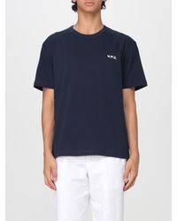 A.P.C. - Classic Cotton Jersey T-Shirt With Embroidered Logo - Lyst