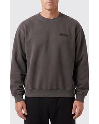 Magliano - Crewneck Cotton Jumper With Contrast Logo And Dropped Shoulders - Lyst