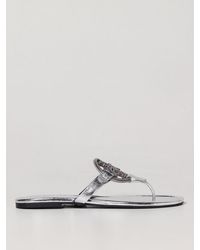 Tory Burch - Miller Sandals In Laminated Leather - Lyst
