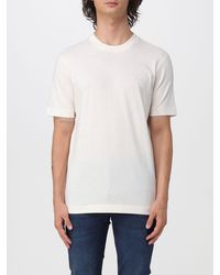 BOSS - Embroidered Logo Cotton Crewneck T-Shirt - Lyst