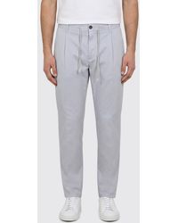 Eleventy - Stretch Cotton Trousers - Lyst