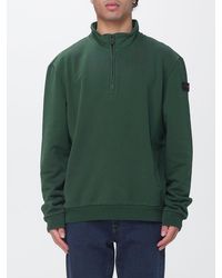 Peuterey - High Neck Cotton Sweatshirt With Half-Zip Closure - Lyst