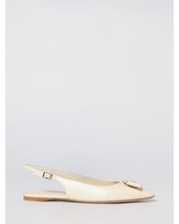 Ferragamo - Zelmy Leather Slingback - Lyst