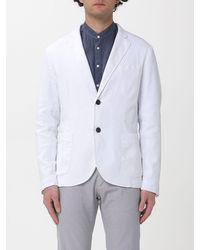 Mason's - Single Breasted Cotton And Linen Blazer - Lyst