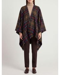 Barbour - Montieth Tartan Pattern Scarf With Fringed Edges - Lyst