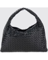 Bottega Veneta - Hop Intrecciato Calfskin Shoulder Bag With Woven Handle - Lyst