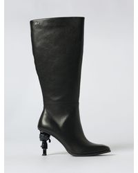 KARL LAGERFELD - Kalosh Leather Boots - Lyst