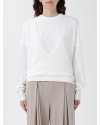 Paloma Wool - V-Neck Wool Sweater With Long Sleeves And Ribbed Trims - Lyst