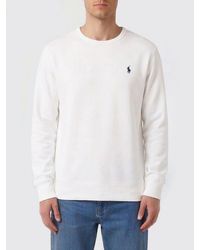 Polo Ralph Lauren - Cotton Blend Crewneck Sweatshirt With Logo - Lyst