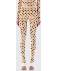Marine Serre - Printed Stretch Jersey Leggings - Lyst