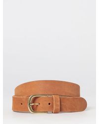 Sebago - Adjustable Suede Leather Belt With Pin Buckle - Lyst