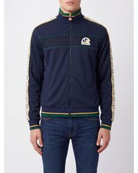 CASABLANCA - Zip-Up Cotton-Blend Track Jacket With High Neck And Logo - Lyst