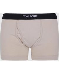 Tom Ford - Stretch-Cotton Boxer Briefs With Logo Waistband - Lyst